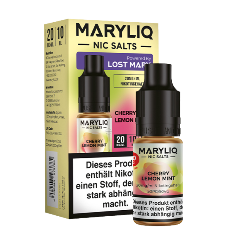 MaryLiq by LostMary Cherry Lemon Mint Nikotinsalz Liquid 10ml