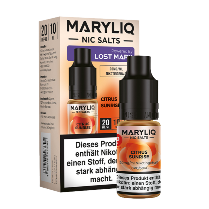 MaryLiq by LostMary Citrus Sunrise Nikotinsalz Liquid 10ml