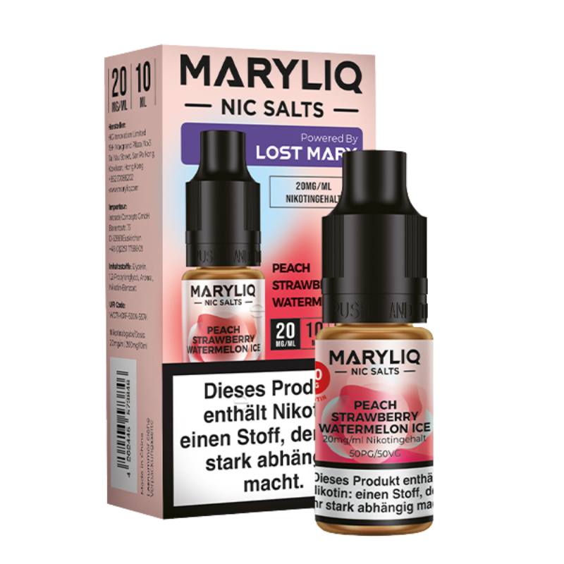 MaryLiq by LostMary Peach Strawberry Watermelon Nikotinsalz Liquid 10ml