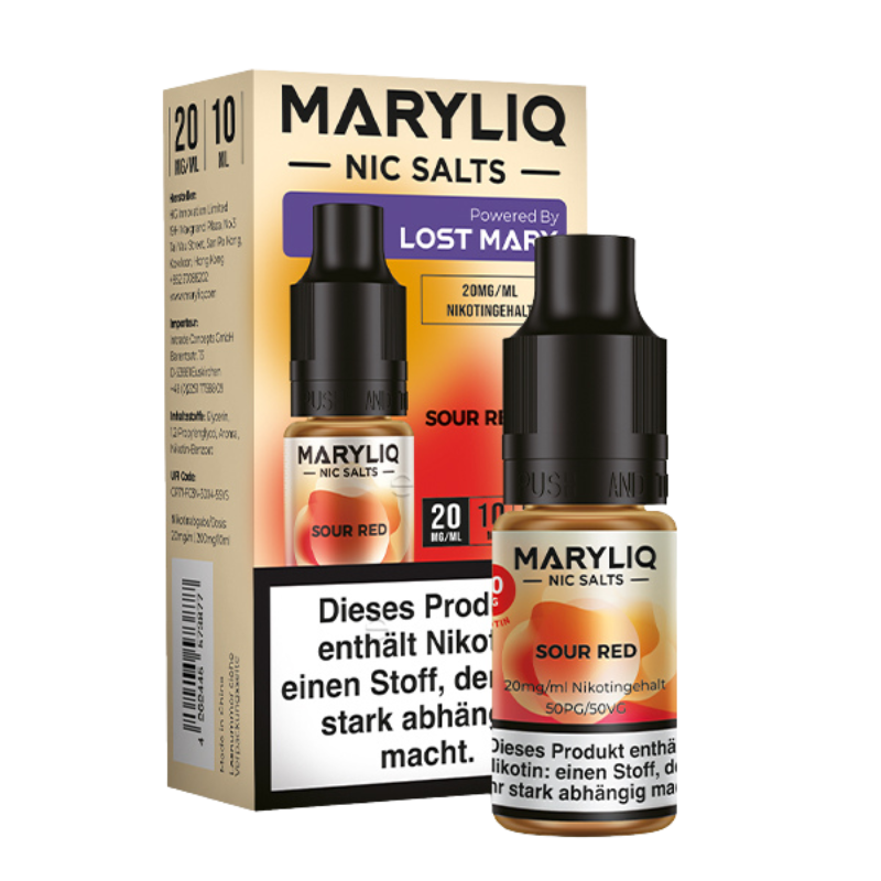 MaryLiq by LostMary Sour Red Nikotinsalz Liquid 10ml