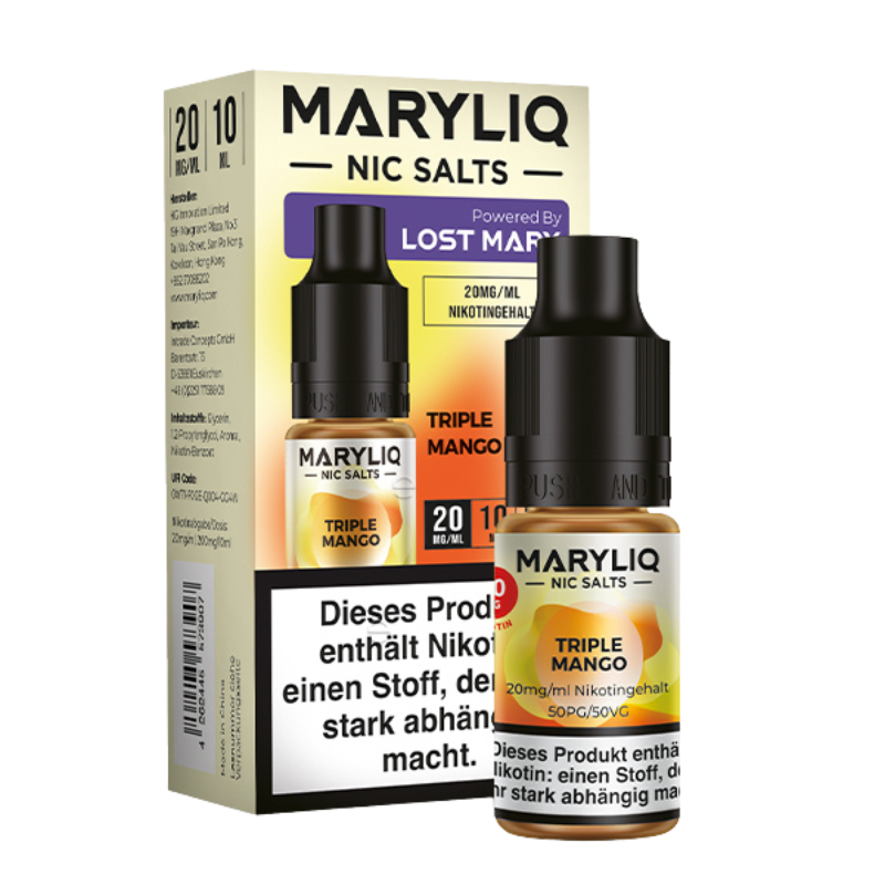 MaryLiq by LostMary Triple Mango Nikotinsalz Liquid 10ml