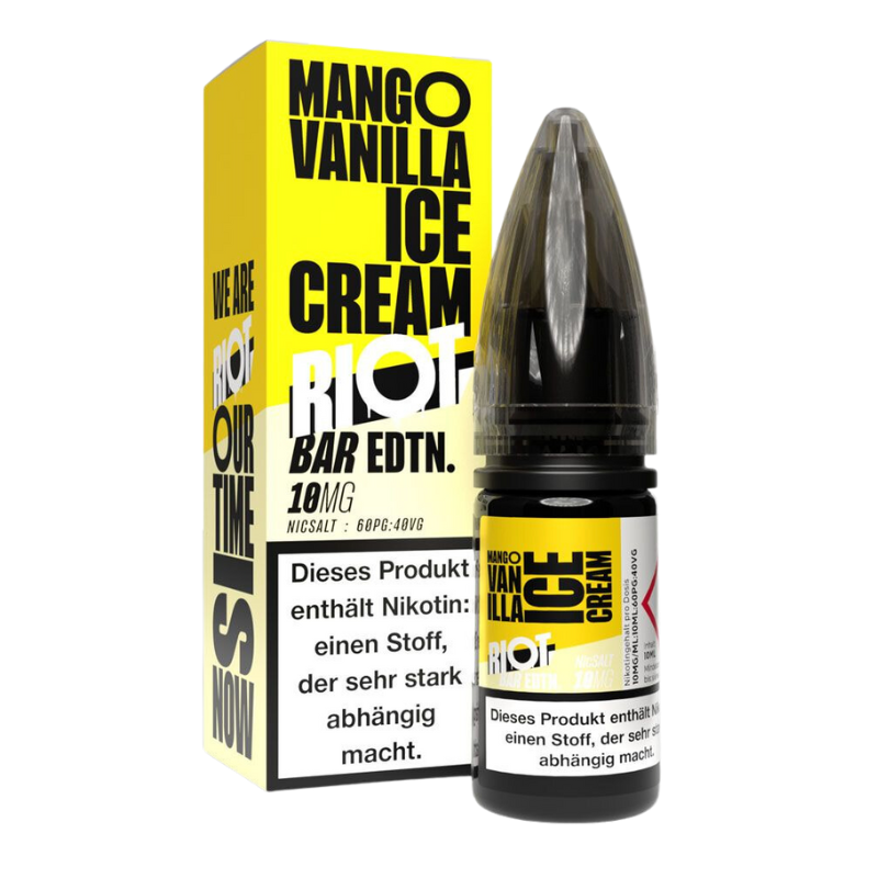 Riot Squad Bar EDTN Mango Vanilla Ice Cream Nikotinsalz Liquid 10ml