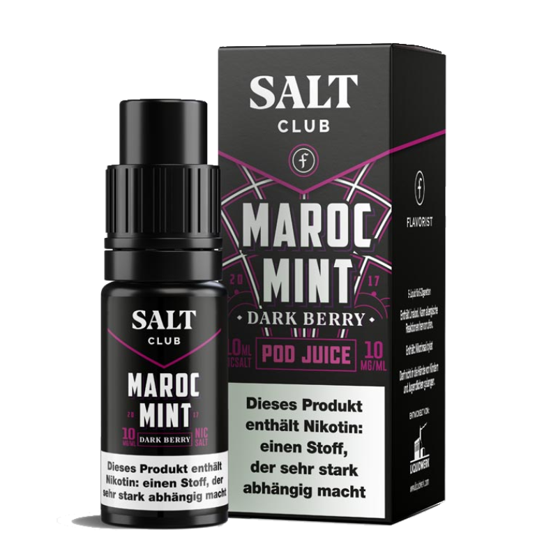 Flavorist Salt Club Maroc Mint Dark Berry Nikotinsalz Liquid 10ml