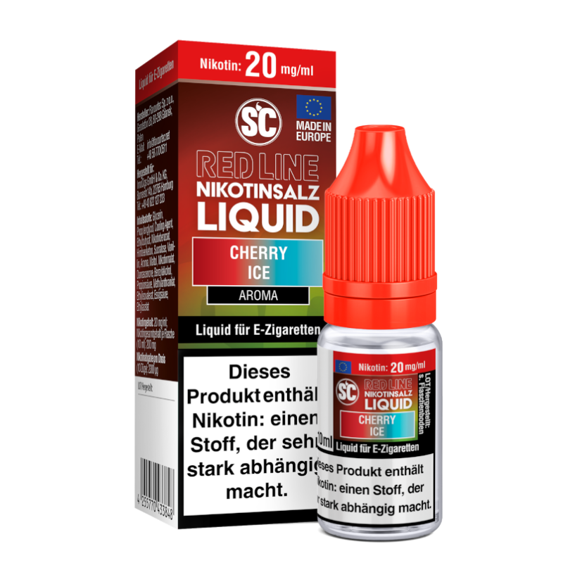 SC Liquids Red Line Cherry Ice Nikotinsalz Liquid 10ml