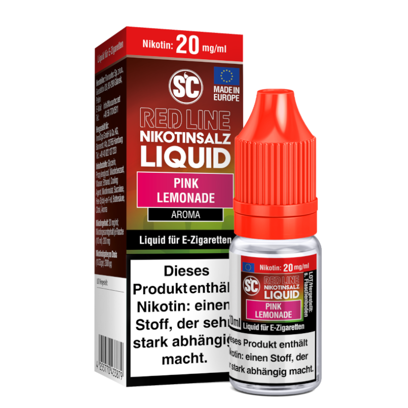 SC Liquids Red Line Pink Lemonade Nikotinsalz Liquid 10ml