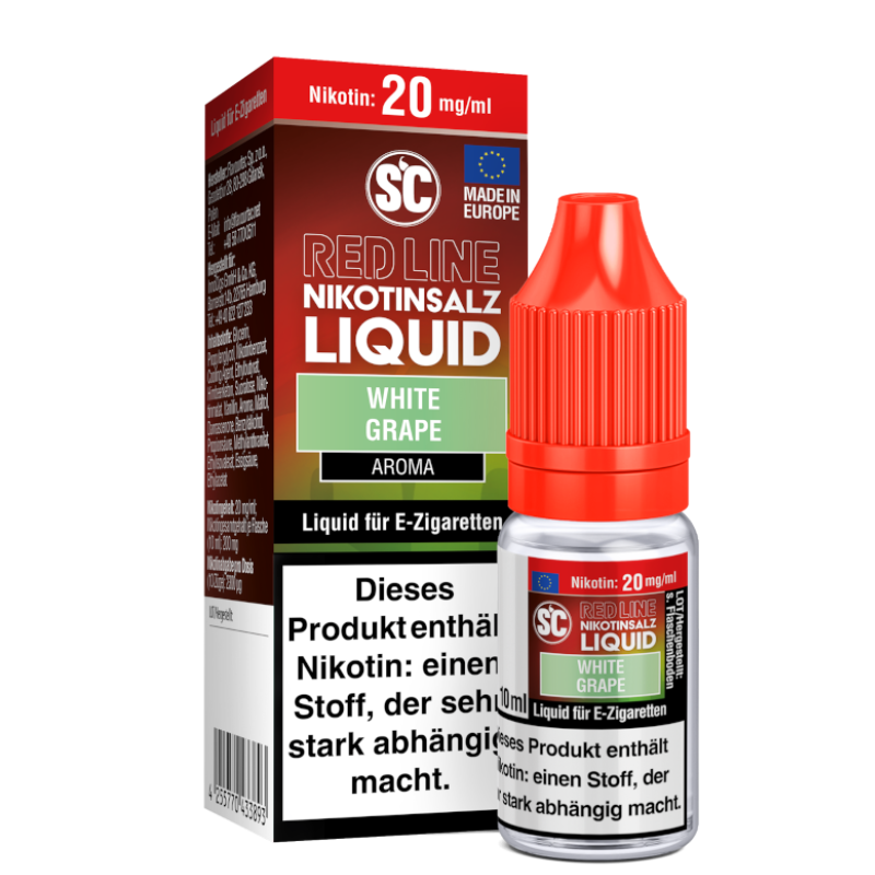 SC Liquids Red Line White Grape Nikotinsalz Liquid 10ml